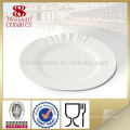 Placa de cena ondulada porcelana placa única cena placas fábrica de Guangzhou